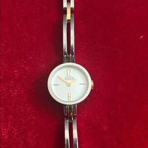 Coach Women's Two-Tone Silver and Gold Watch
